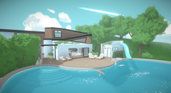 House with Pool Built in Paralives