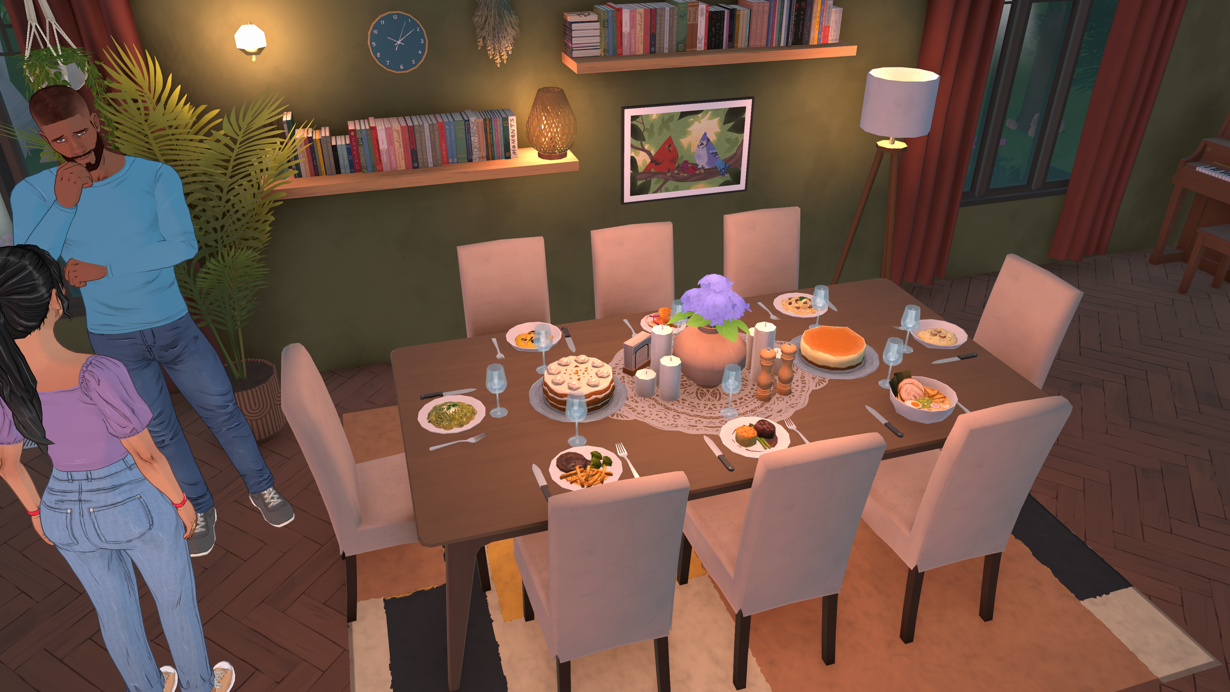 Cooking and food preparation in Paralives kitchen